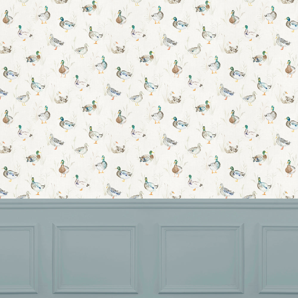Paddling Ducks Wallpaper