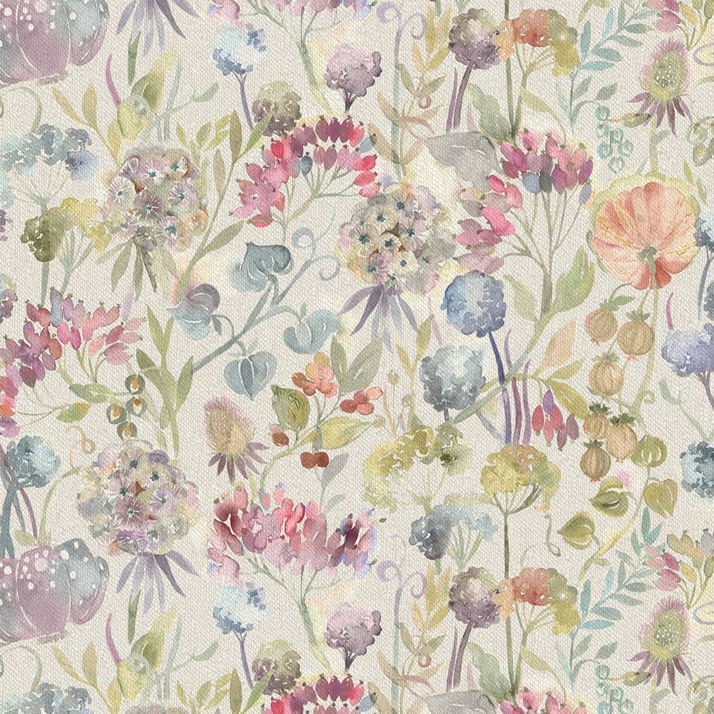 Patrice Loganberry Linen Fabric