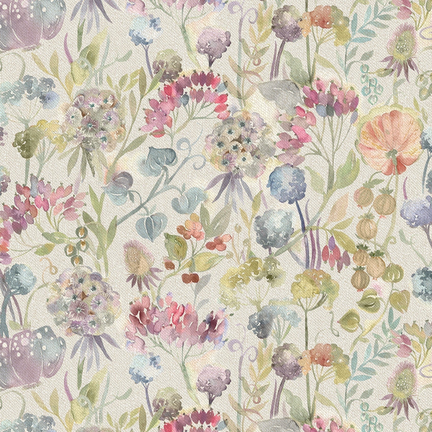 Patrice Loganberry Linen Fabric