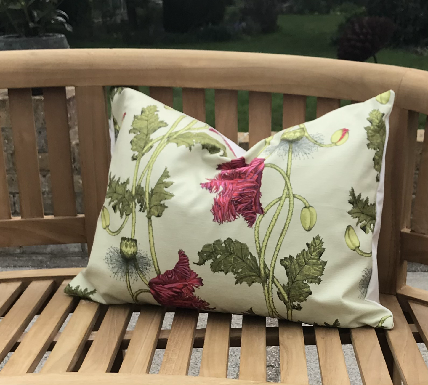 Poppy Chenille Fabric - Strawberry - Petronella Hall