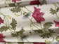 Poppy Chenille Fabric - Strawberry - Petronella Hall