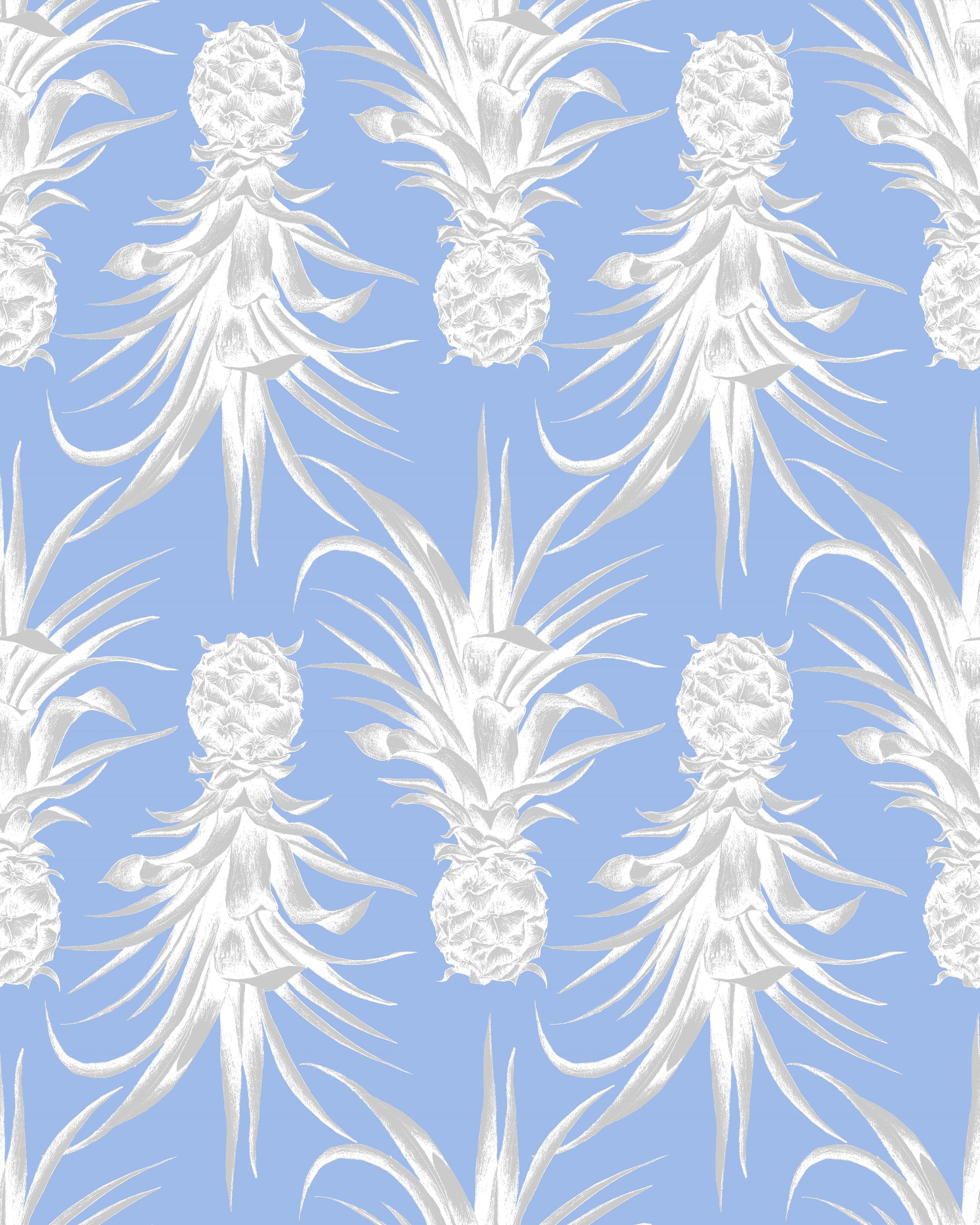 Pina Colada Wallpaper - Blue - Petronella Hall