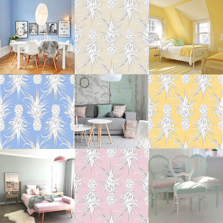 Pina Colada Wallpaper - Multicolor - Petronella Hall