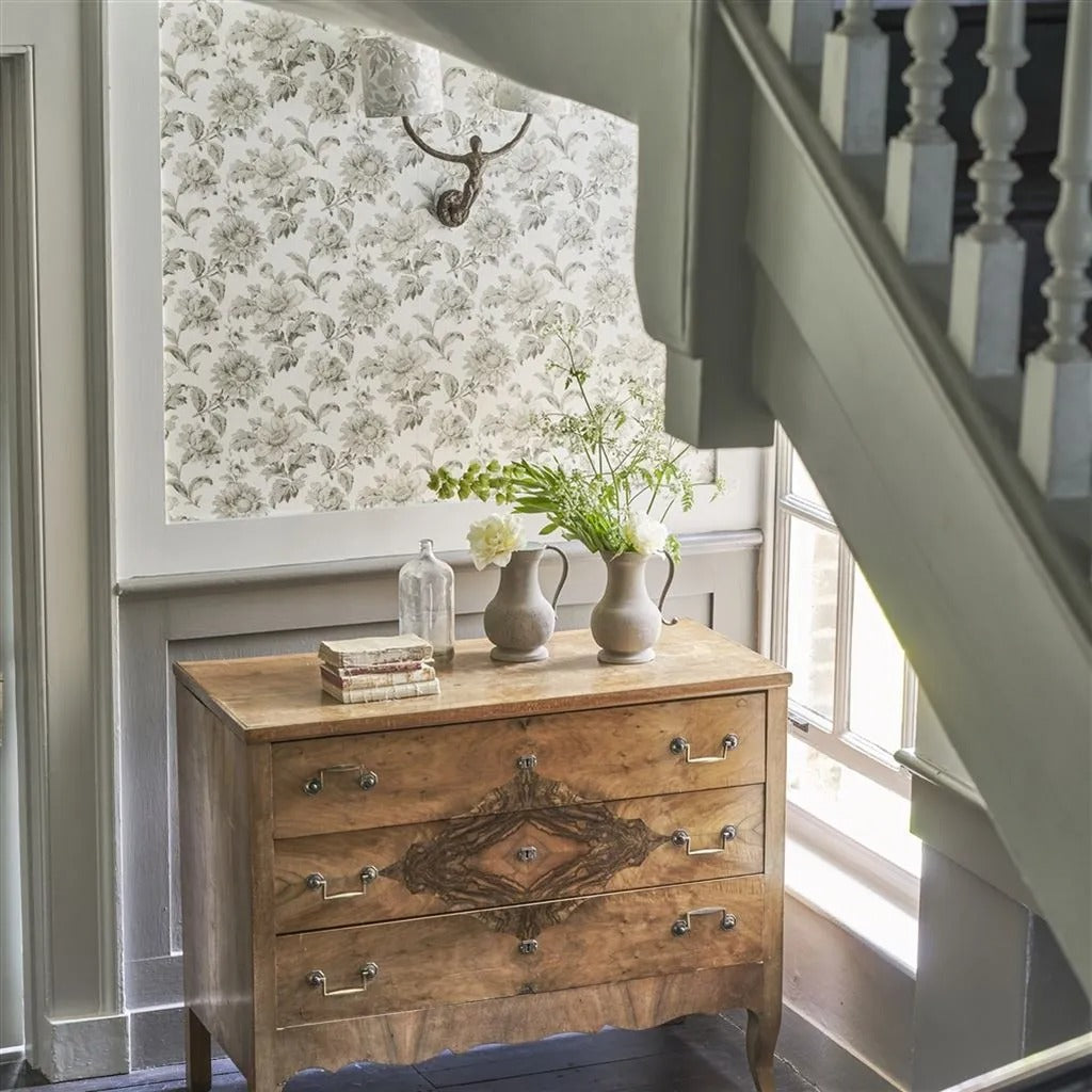 English Garden Floral Wallpaper