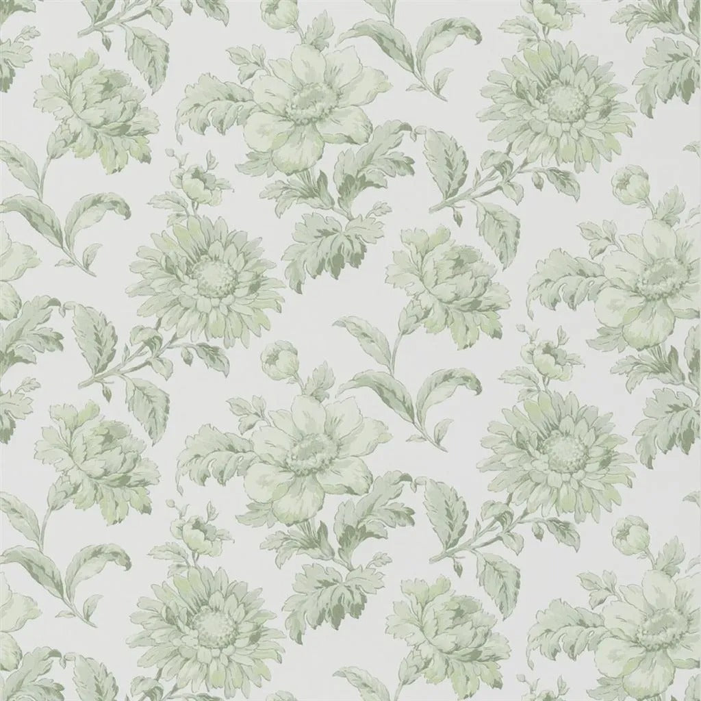 English Garden Floral Wallpaper