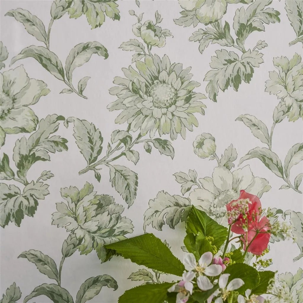 English Garden Floral Wallpaper
