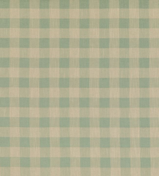 PF50490-715 - Block Check Fabric - Soft Aqua - Baker Lifestyle