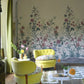 Peacock Toile Scene 2 Wallpaper