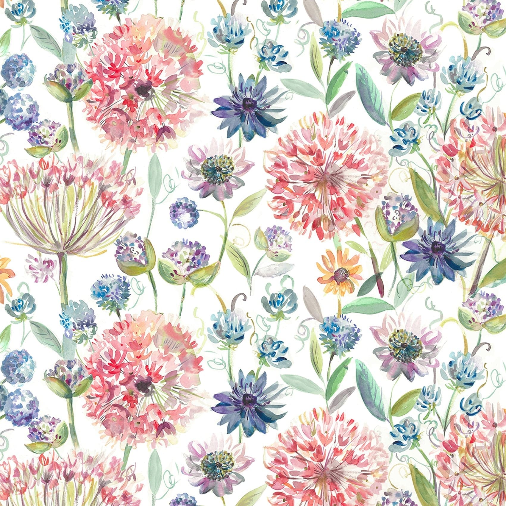 Pom Pom Floral Summer Fabric