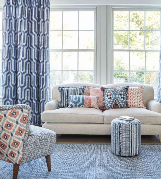 PP50442-1 - Santiago Fabric - Indigo - Baker Lifestyle