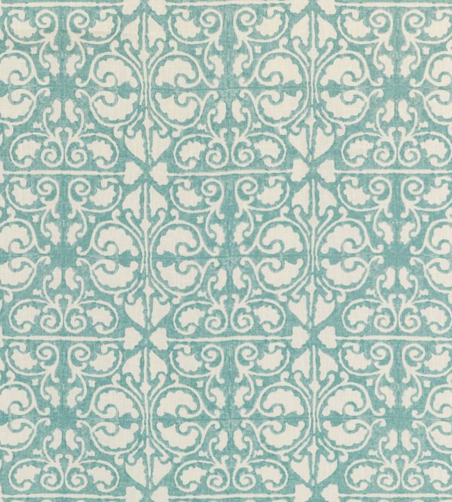 PP50492-3 - Elbury Fabric - Aqua - Baker Lifestyle