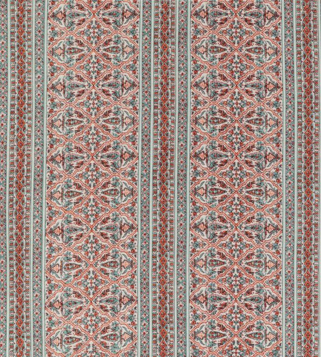 PP50495-3 - Seaton Stripe Fabric - Aqua Red - Baker Lifestyle