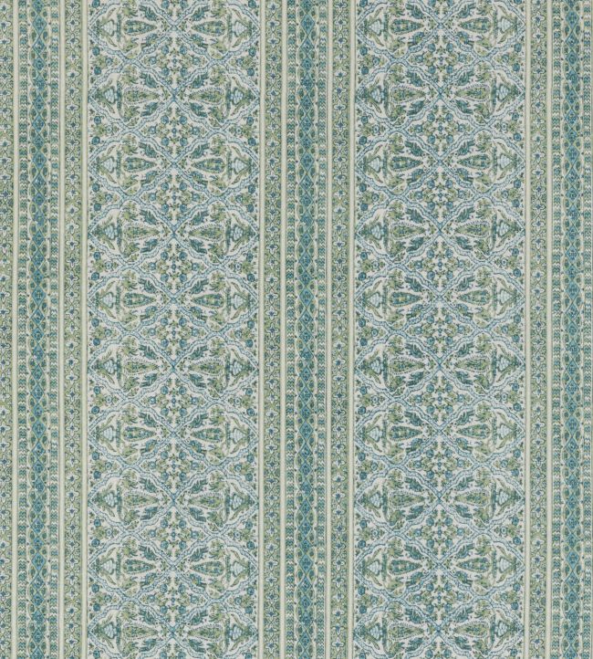 PP50495-4 - Seaton Stripe Fabric - Green Blue - Baker Lifestyle