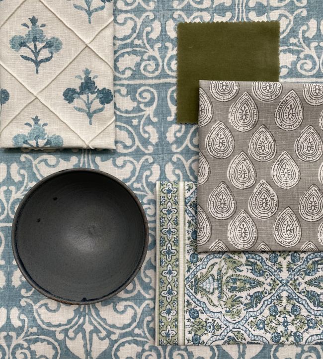 PP50496-3 - Marwell Fabric - Aqua - Baker Lifestyle