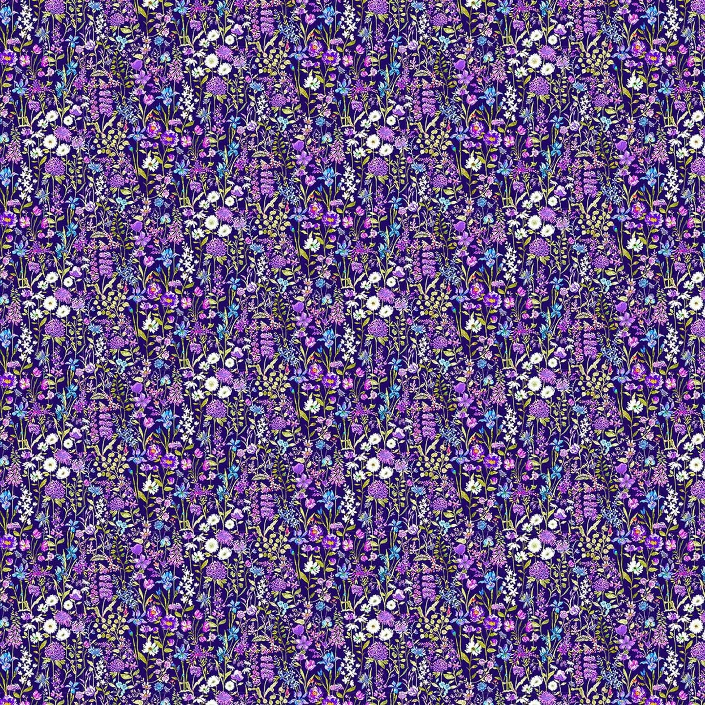 Prado De Flores Elderberry Wine Lomond Pima Lawn Cotton - Dress Fabric