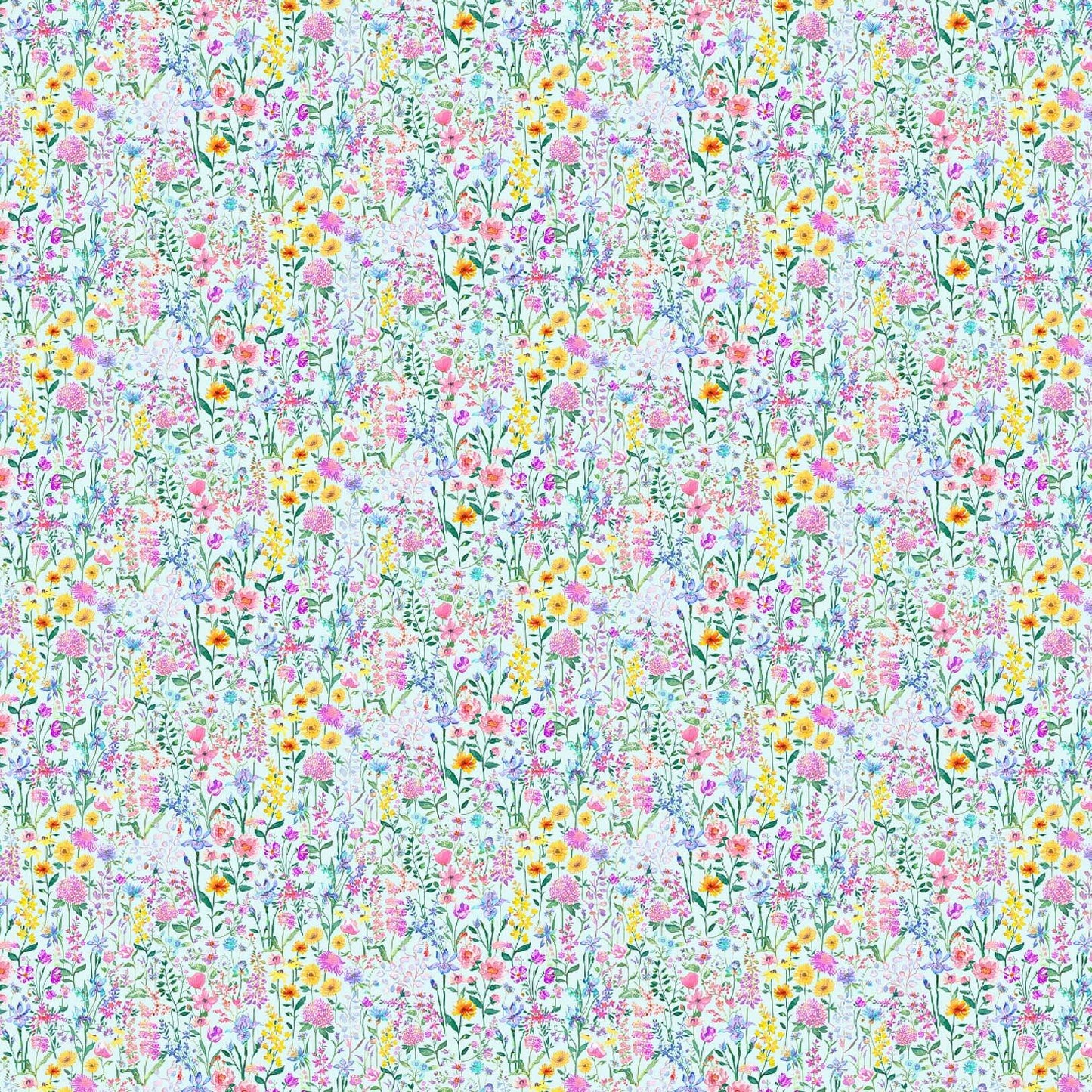 Prado De Flores Pastel Glacier Lomond Pima Lawn Cotton - Dress Fabric