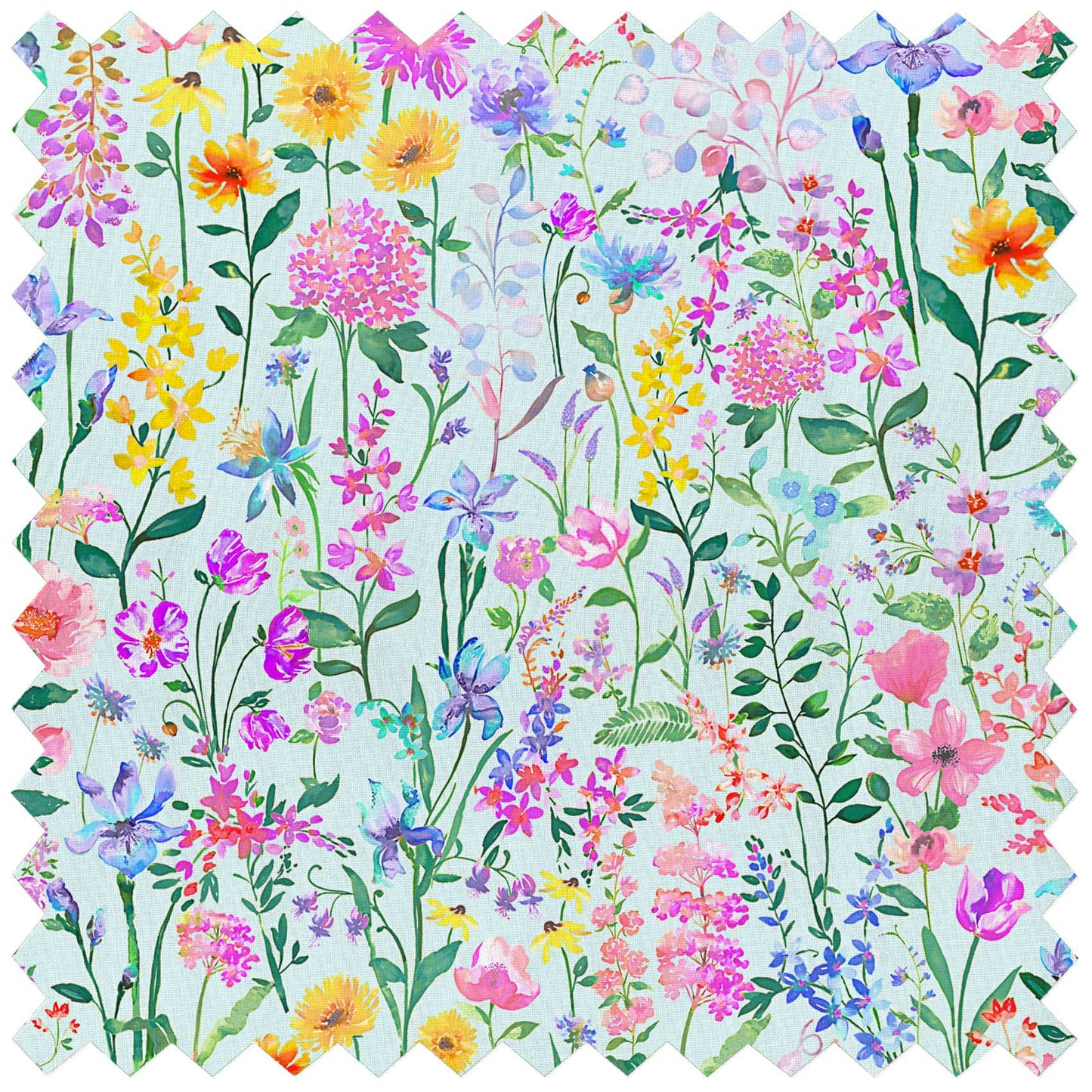 Prado De Flores Pastel Glacier Lomond Pima Lawn Cotton - Dress Fabric