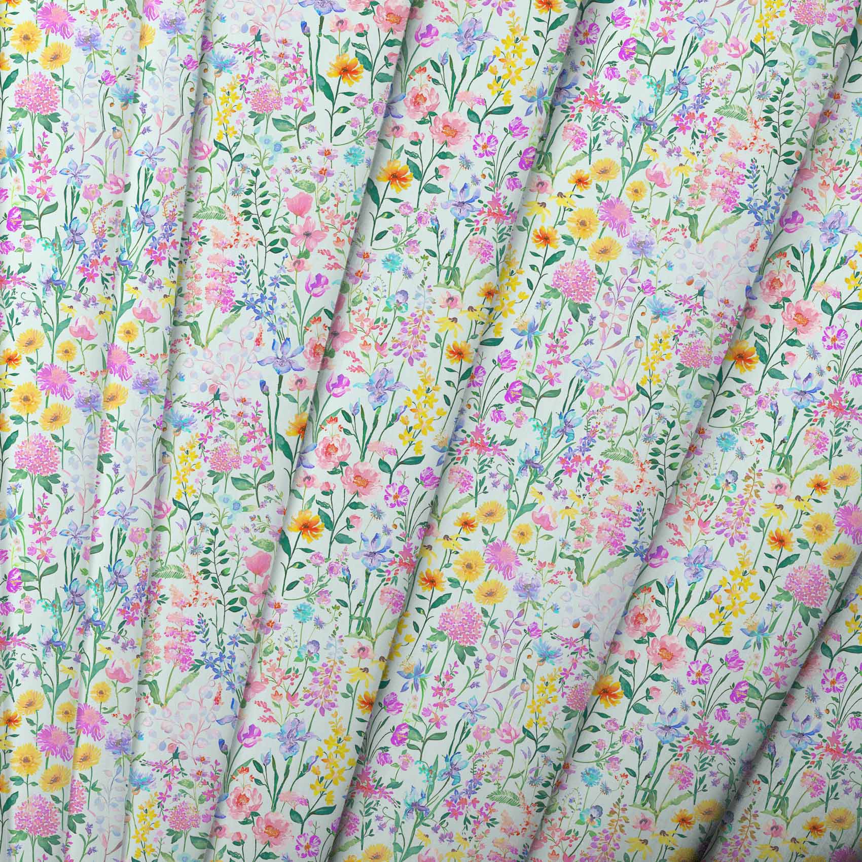 Prado De Flores Pastel Glacier Lomond Pima Lawn Cotton - Dress Fabric