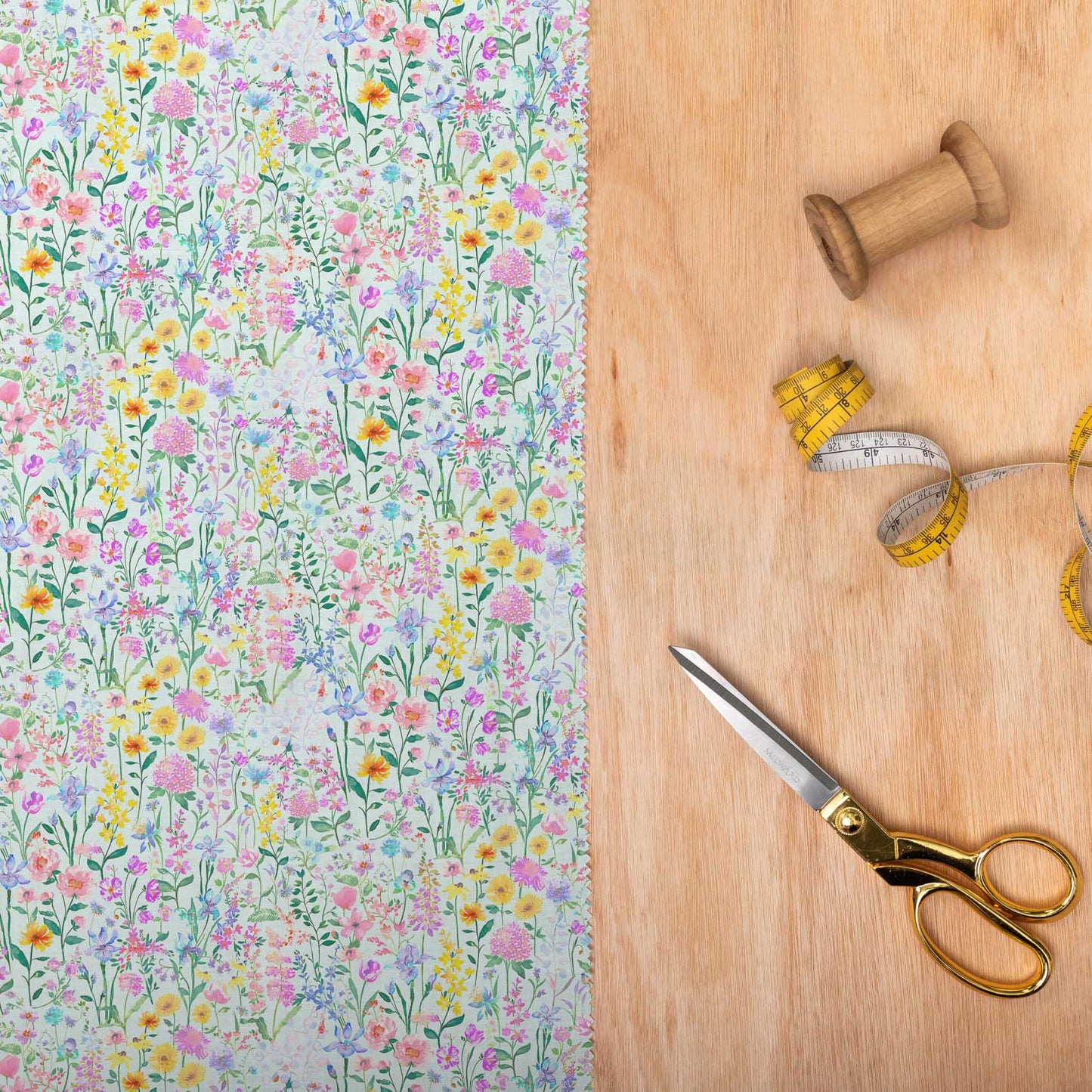 Prado De Flores Pastel Glacier Lomond Pima Lawn Cotton - Dress Fabric