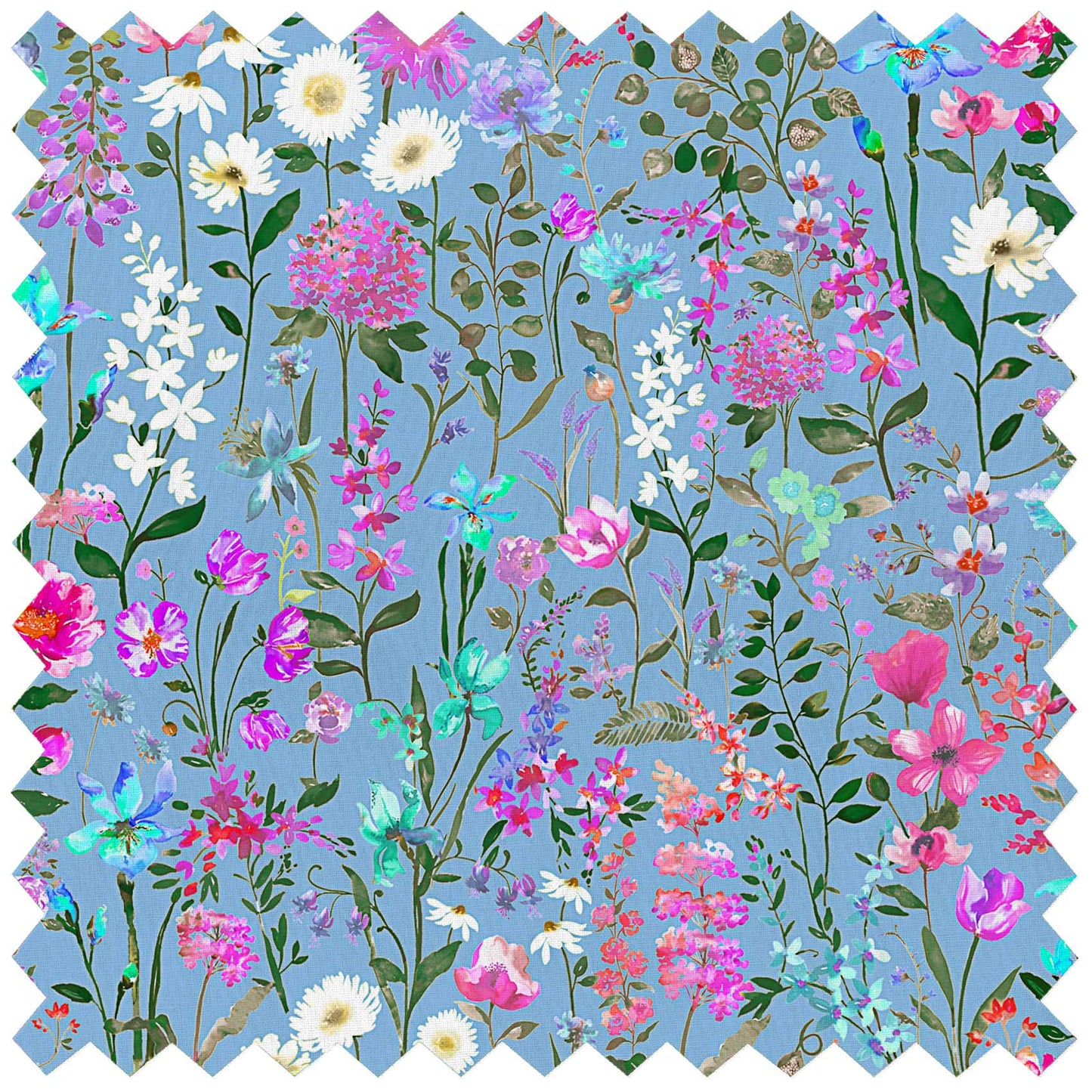 Prado De Flores Primrose Sky Lomond Pima Lawn Cotton - Dress Fabric