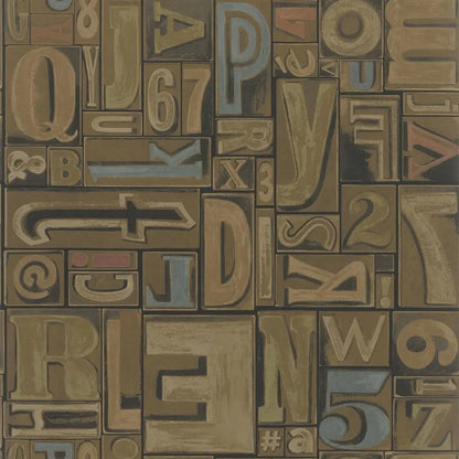 Copeley Letterpress Wallpaper