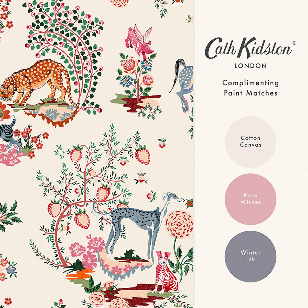 Painted Kingdom Wallpaper - Cream - 125527 - Cath Kidston