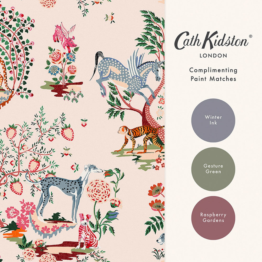 Painted Kingdom Wallpaper - Pink - 125528 - Cath Kidston