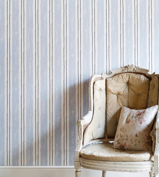 Painter's Stripe Wallpaper - Blue - BG2500102 - Barneby Gates