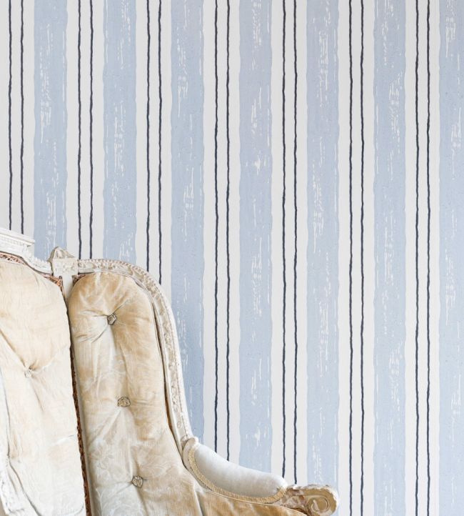 Painter's Stripe Wallpaper - Blue - BG2500102 - Barneby Gates