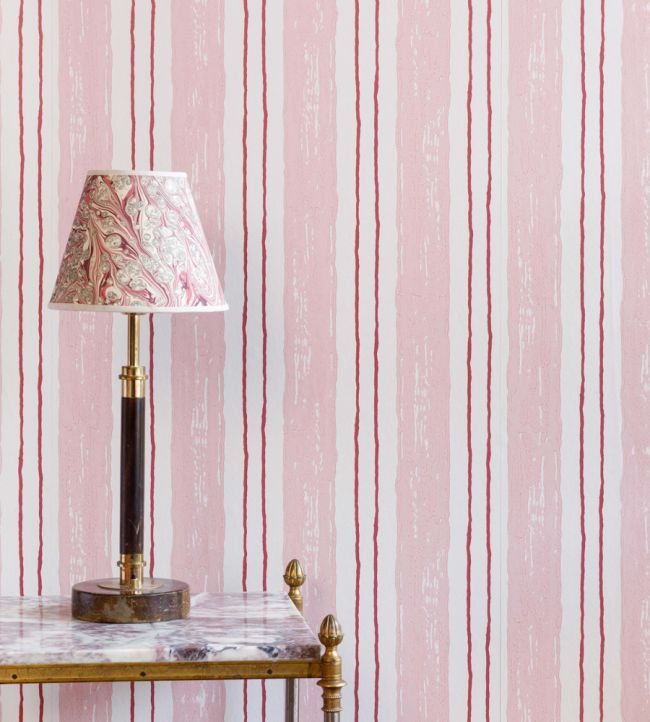 Painter's Stripe Wallpaper - Pink - BG2500101 - Barneby Gates