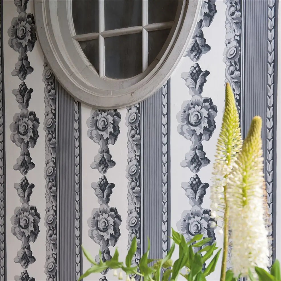 Palazzetto Wallpaper - Charcoal - P548/03 - Designers Guild