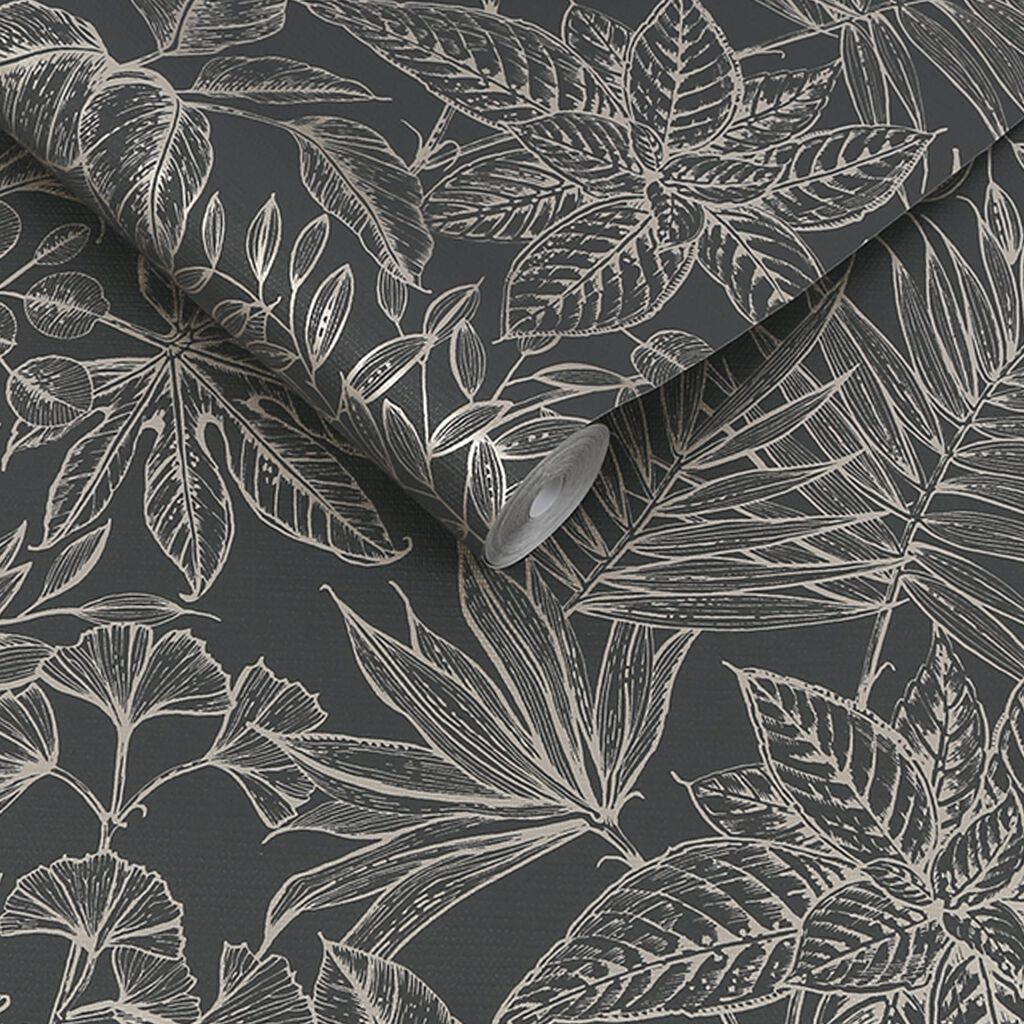 Paradise Wallpaper - Onyx - Boutique Luxury
