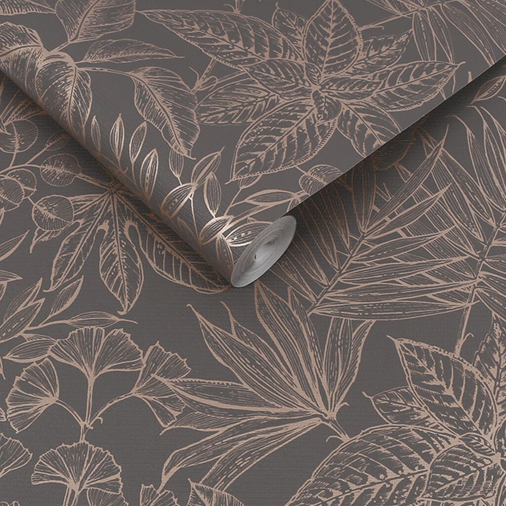 Paradise Wallpaper - Smokey Quartz - Boutique Luxury