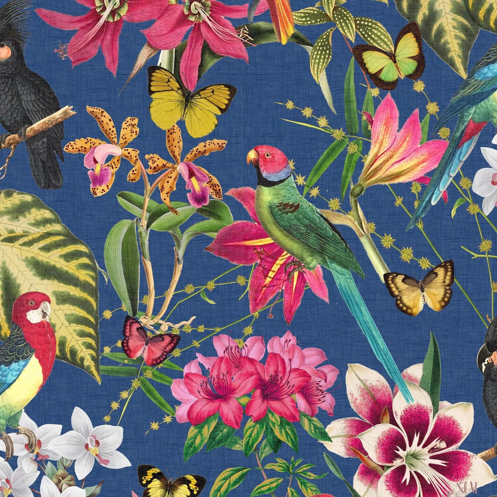 Paradiso Wallpaper - Deep Navy - Envy