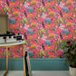 Paradiso Wallpaper - Hot Pink - Envy