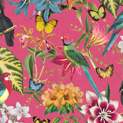Paradiso Wallpaper - Hot Pink - Envy