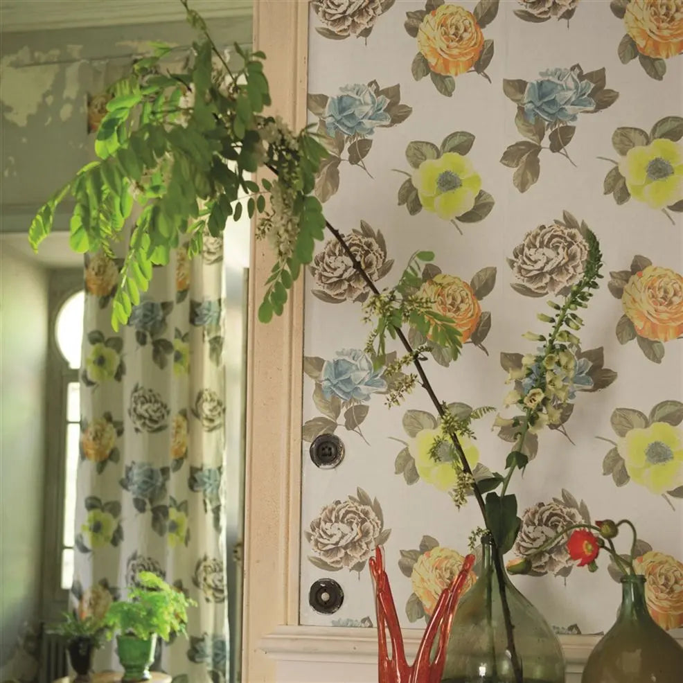 Pavonia Wallpaper - Saffron - P601/04 - Designers Guild