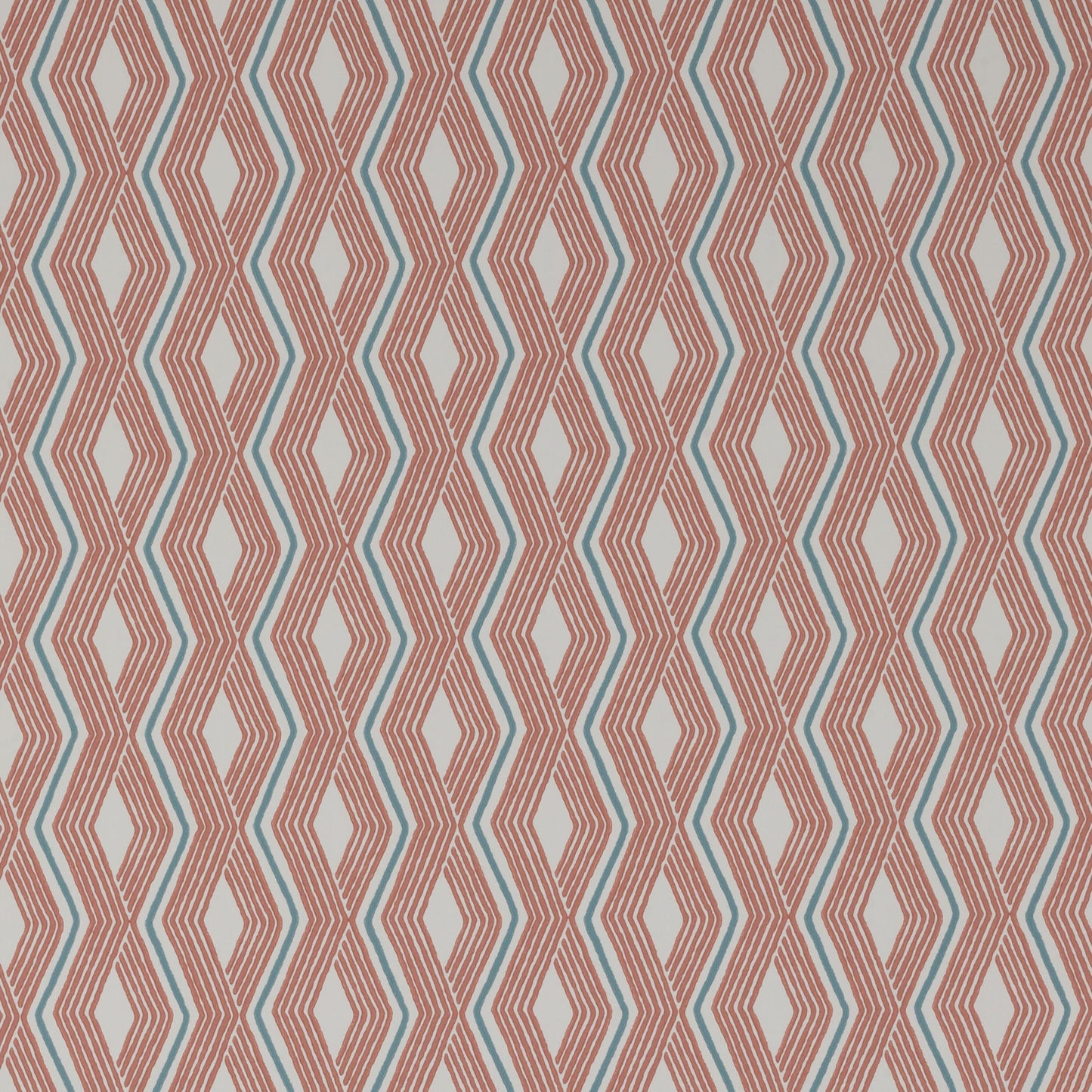 Pemba Wallpaper - Red/Blue - J177W-02 - Jane Churchill
