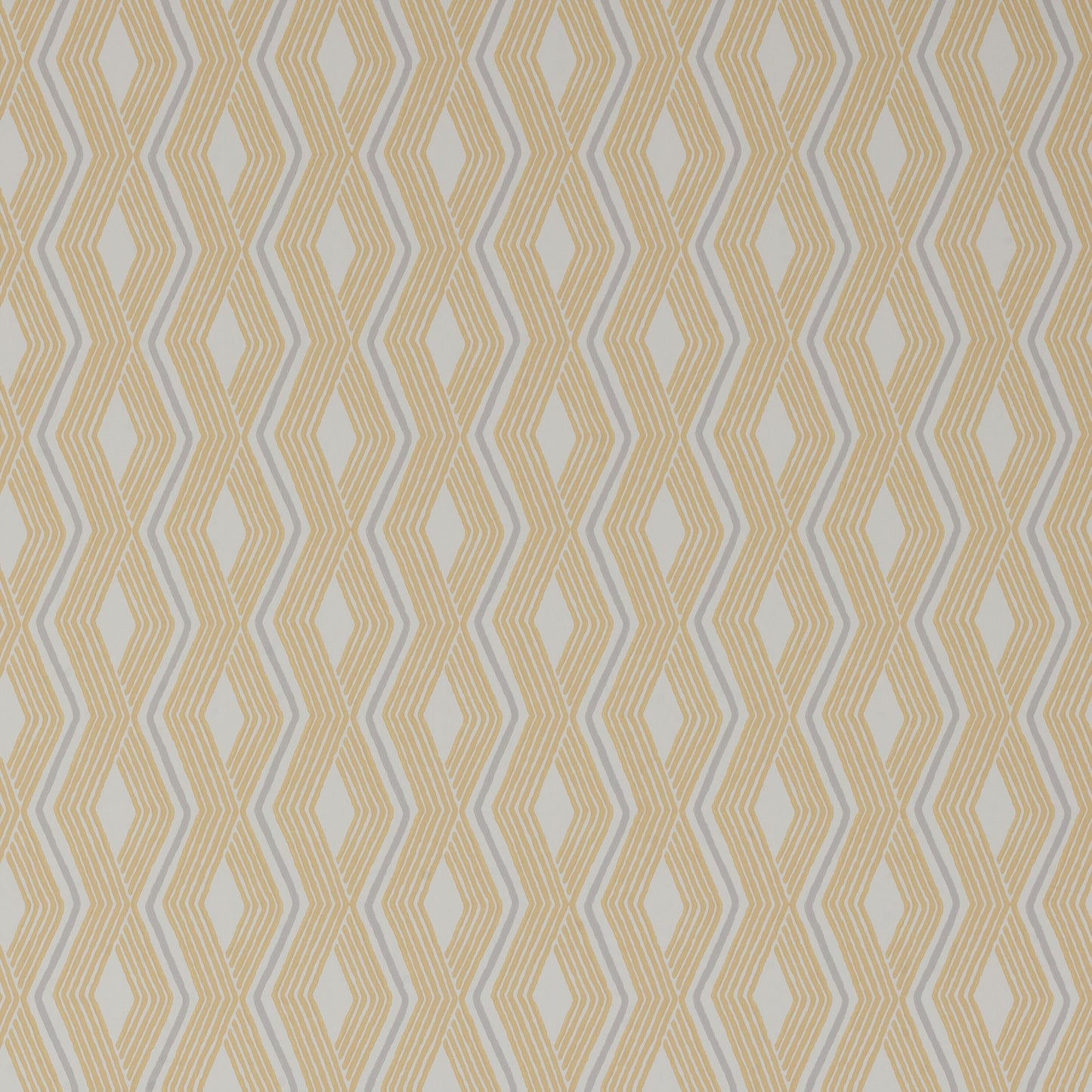 Pemba Wallpaper - Yellow/Grey - J177W-01 - Jane Churchill