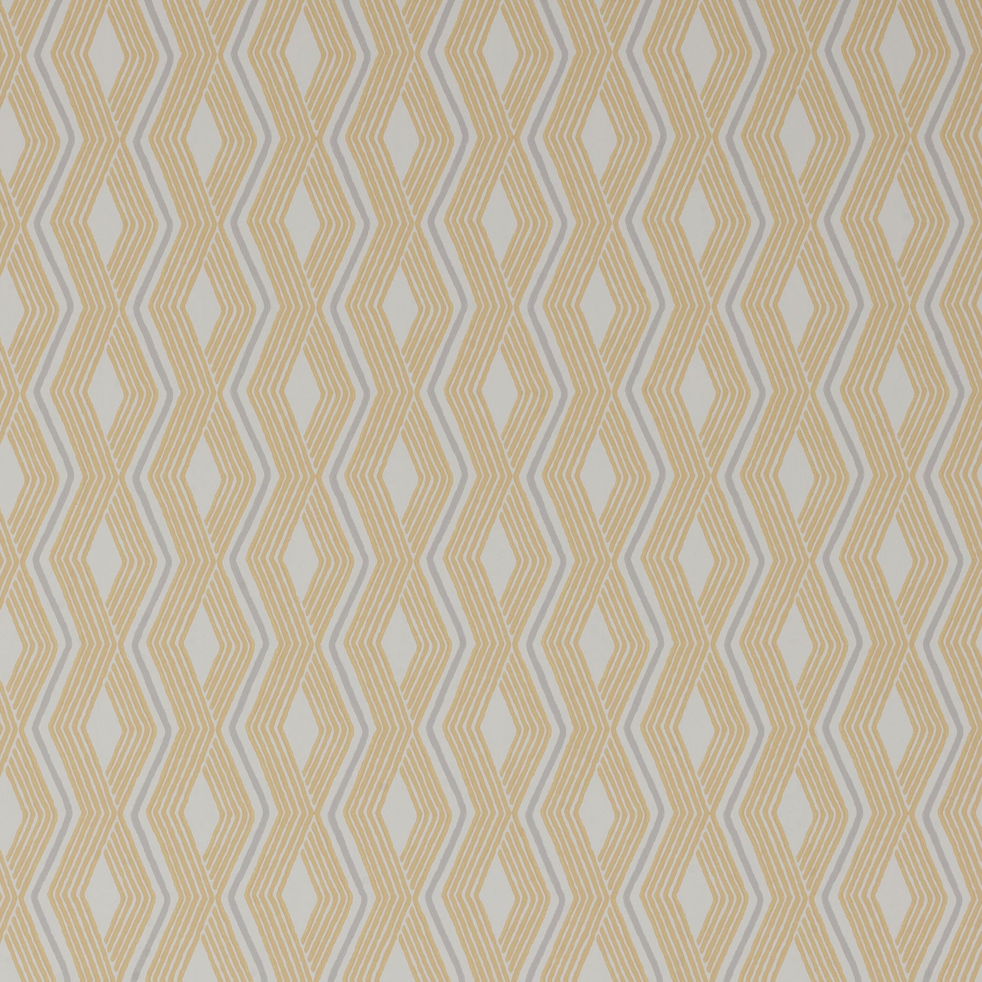 Pemba Wallpaper - Yellow/Grey - J177W-01 - Jane Churchill