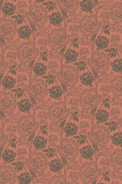 Peony Wallpaper - Salon Drab - 2324