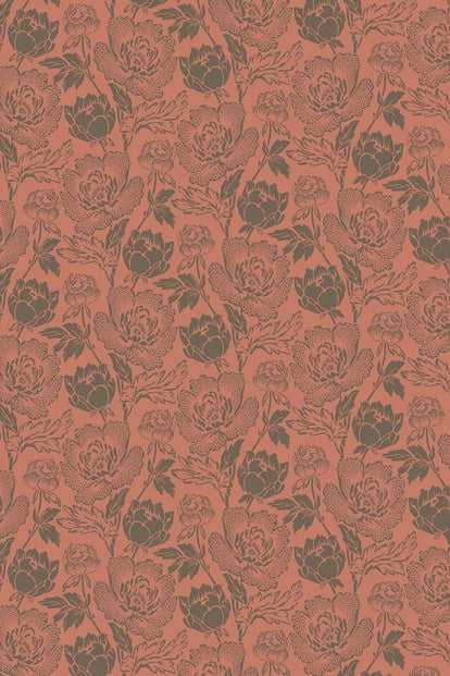 Peony Wallpaper - Salon Drab - 2324 - Farrow & Ball