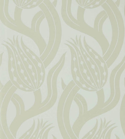 Persian Tulip Wallpaper - Silver - ZHIW312998 - Zoffany