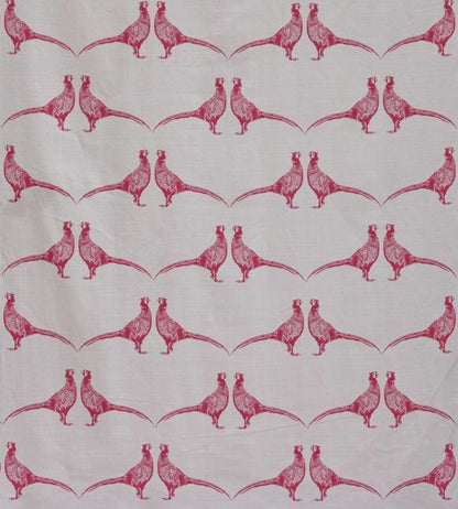 Pheasant Fabric - Pink on Cream - BGF030401 - Barneby Gates