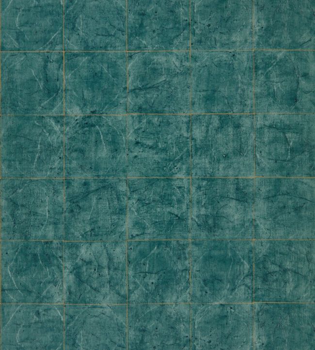 Piastrella Wallpaper - Huntsman Green - ZFOW312950 - Zoffany