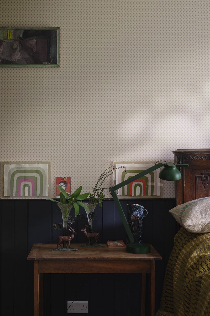 Polka Square Wallpaper - Lime White - 1082 - Farrow & Ball