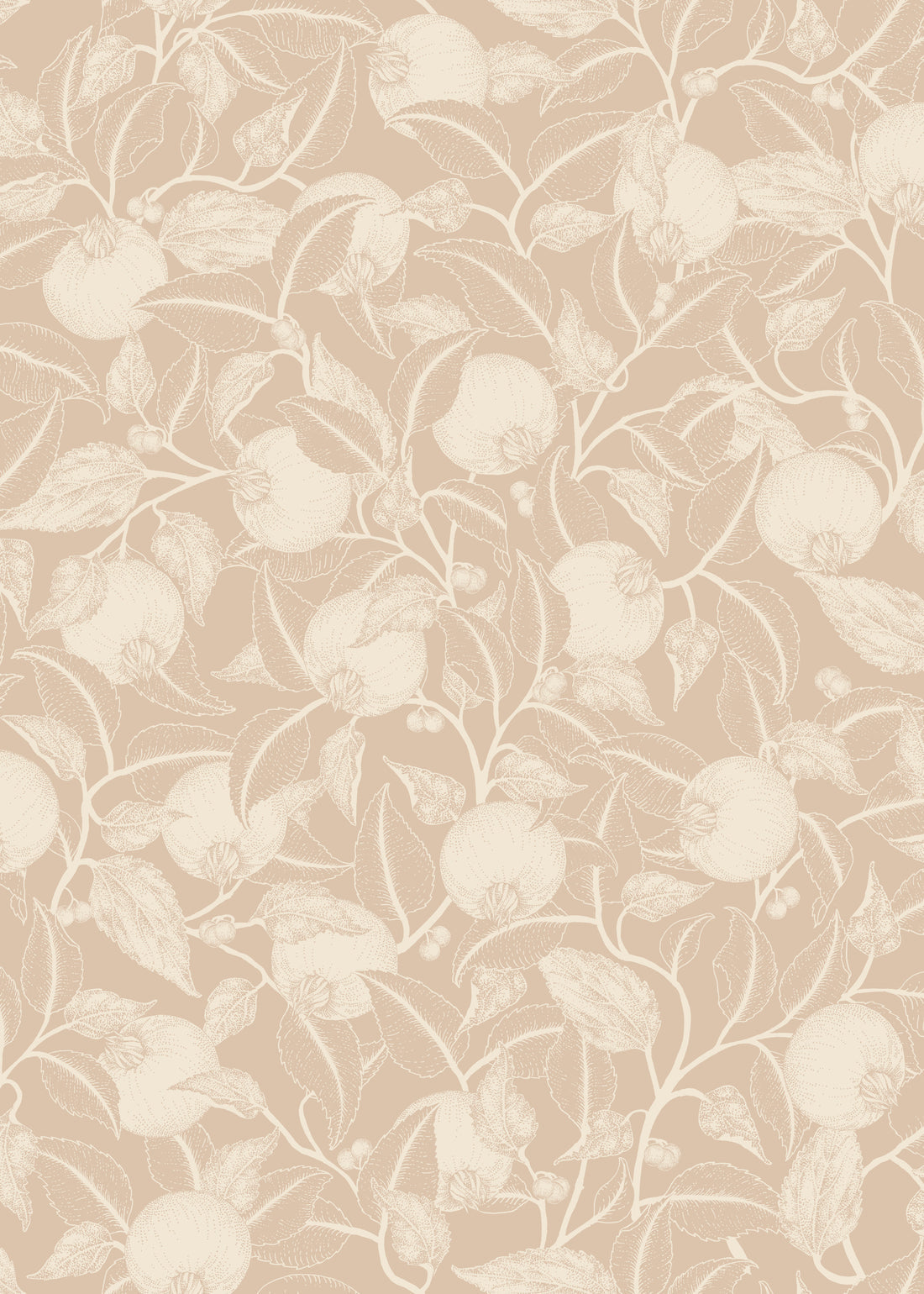 Pomegranate Wallpaper - Dusty Peach - Summer Gray
