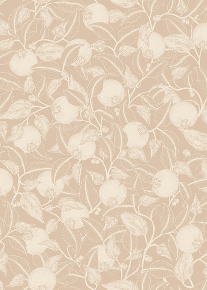 Pomegranate Wallpaper - Dusty Peach - Summer Gray
