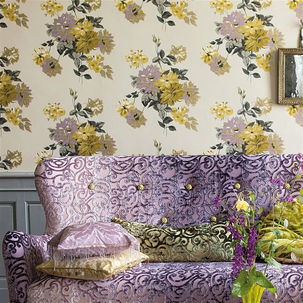 Portier Wallpaper - Ecru - P521/02 - Designers Guild