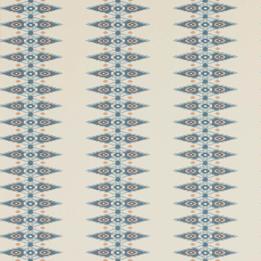 Priya Stripe Wallpaper - Blue - J189W-02 - Jane Churchill